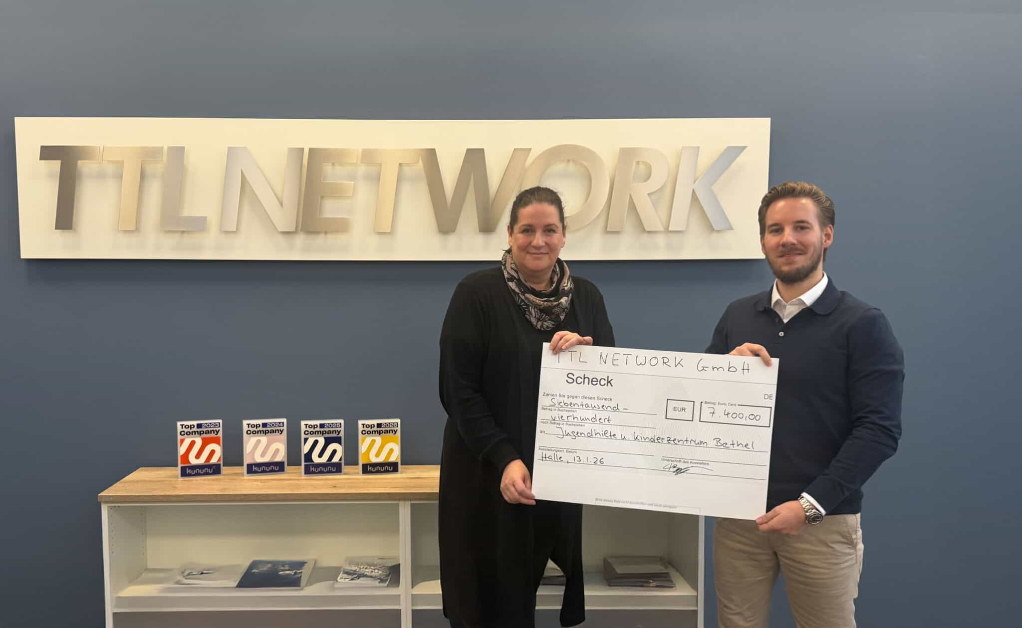 TTL Network supports Bethel again – commitment from conviction — Photo: TTL Network GmbH