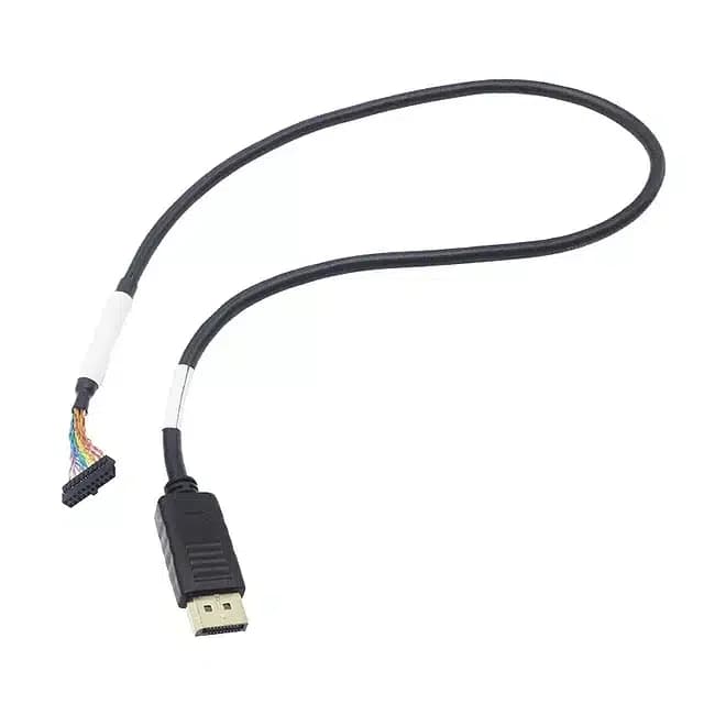 DisplayPort plug with two branches to board connectors