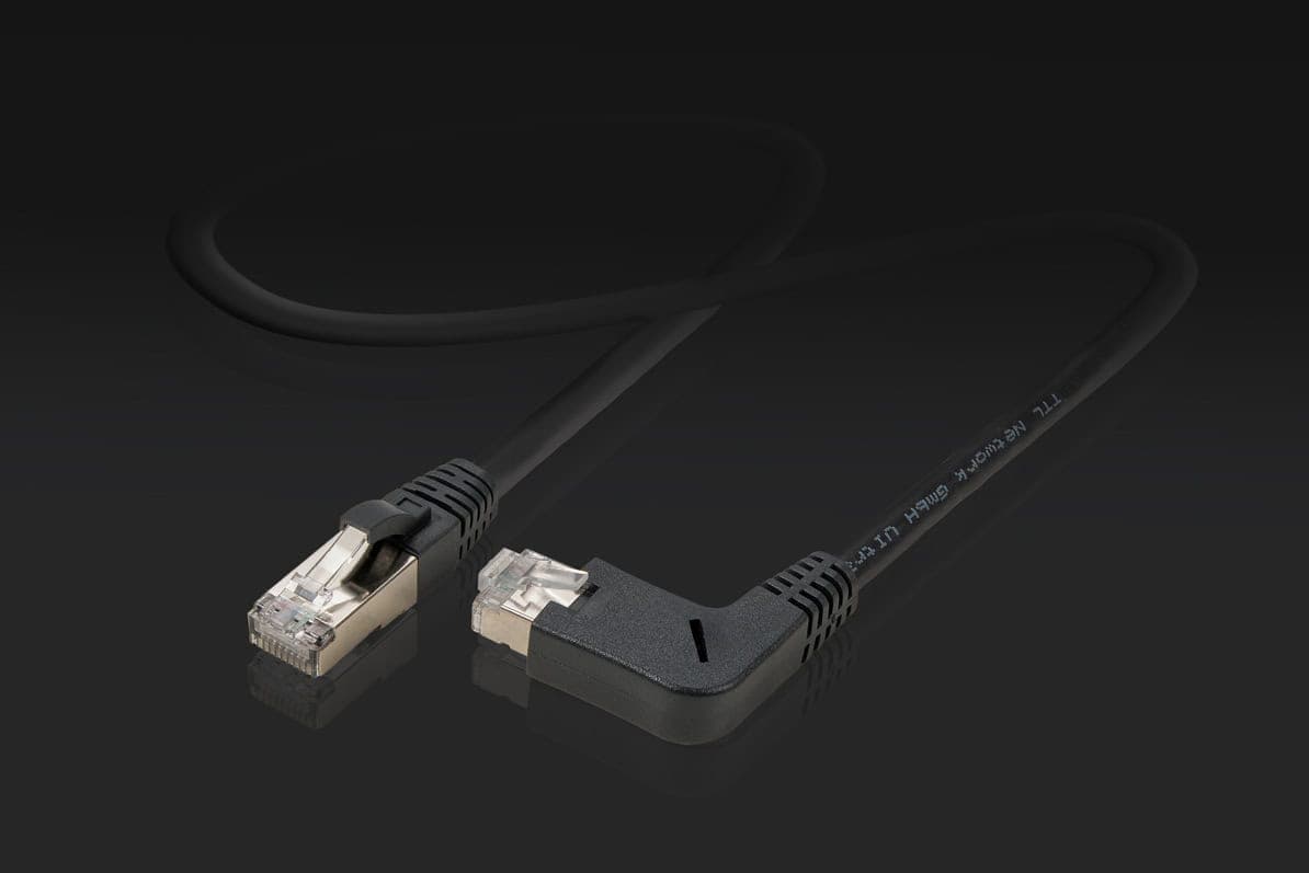 TTL Lan® UltraFlex™ patch cable with angled connector