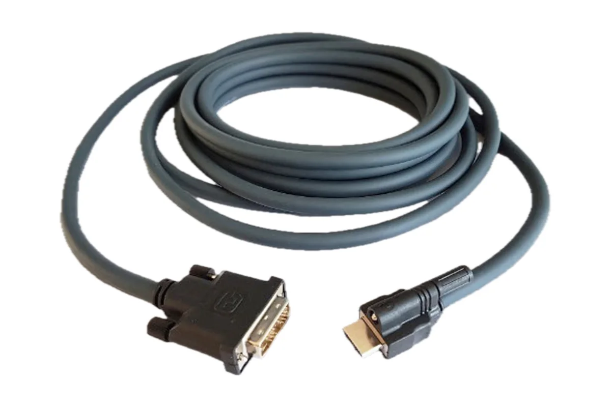 TTL Premium UltraFlex HDMI-to-DVI cable for Richard Wolf, coiled
